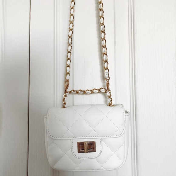 Forever 21 Handbags - WHITE AND GOLD LITTLE CROSSBODY BAG WOMEN